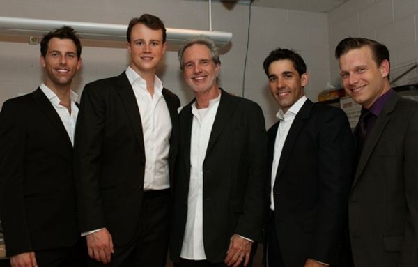 Michael Lomenda, Quinn VanAntwerp, Bob Gaudio, Jeff Madden and Daniel Robert Sullivan Photo